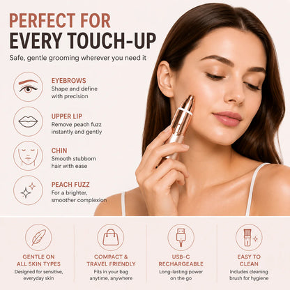 Smooth Skin Trimmer – 2-in-1 Facial & Eyebrow Precision Tool